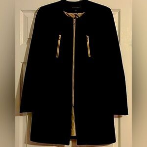 Metaphor women’s black dressy trench coatt size extra small;‎